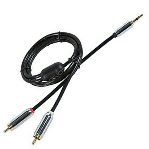 Cable adaptador de audio estéreo 3.5mm (macho) a 2 rca (macho) 1.82m - 9768  - MaxiTec