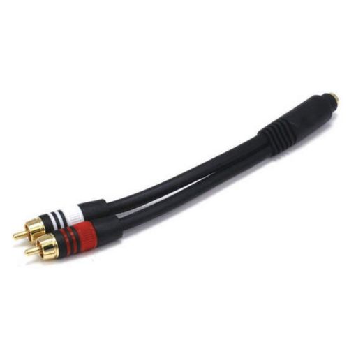 MONOPRICE-Cable-adaptador-de-audio-estereo-3.5mm--hembra--a-2-rca--macho--15.24cm-150-3571