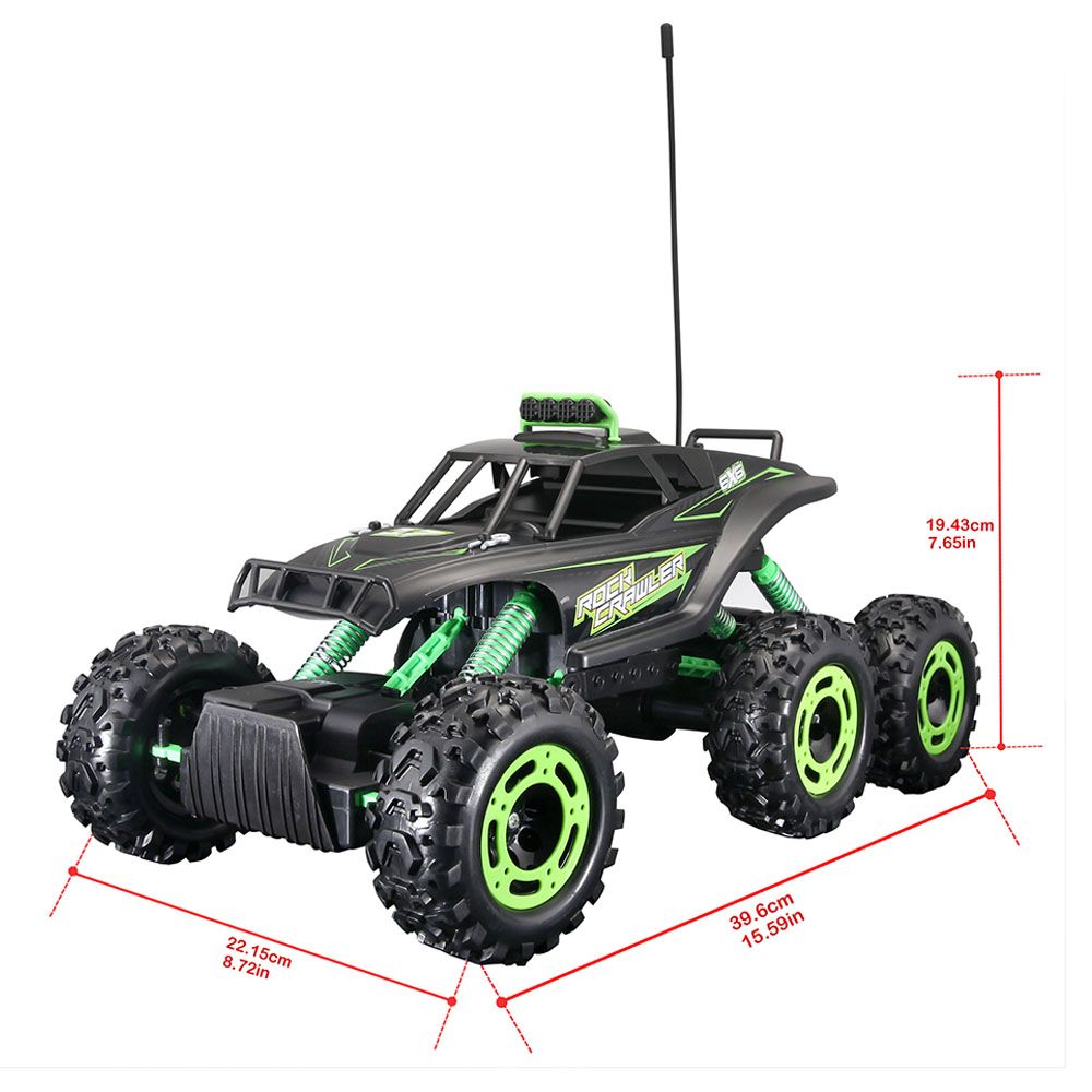 Todoterreno Rock Crawler 6x6 a control remoto 81158 MaxiTec