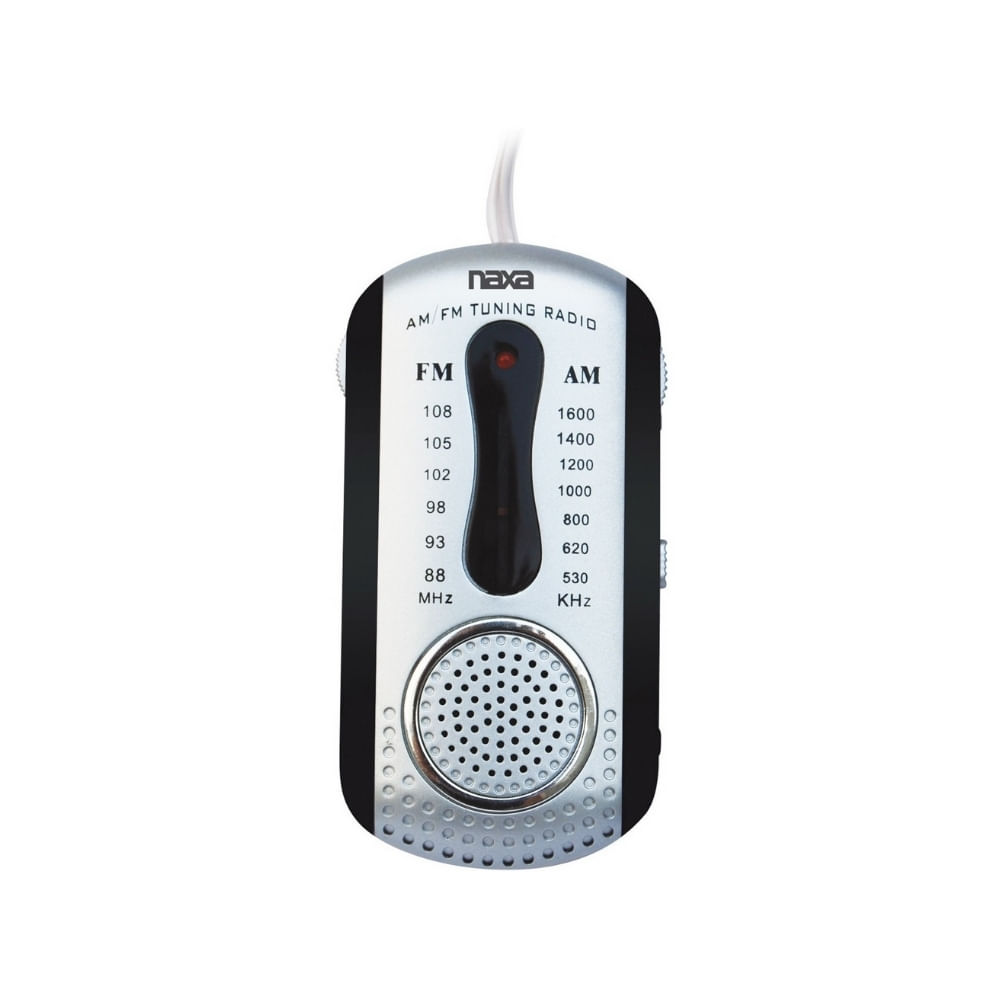 Mini radio de bolsillo AM/FM con parlante - NR-721BK - MaxiTec
