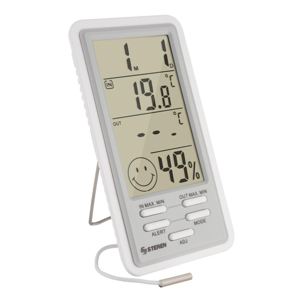 Mini higrómetro termómetro digital con sonda para medir humedad y