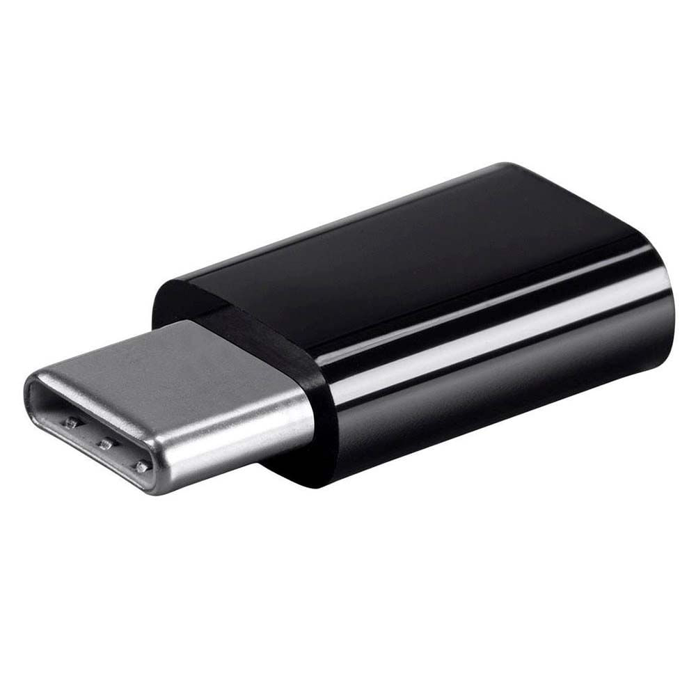 Adaptador USB Micro B a Lightning Negro