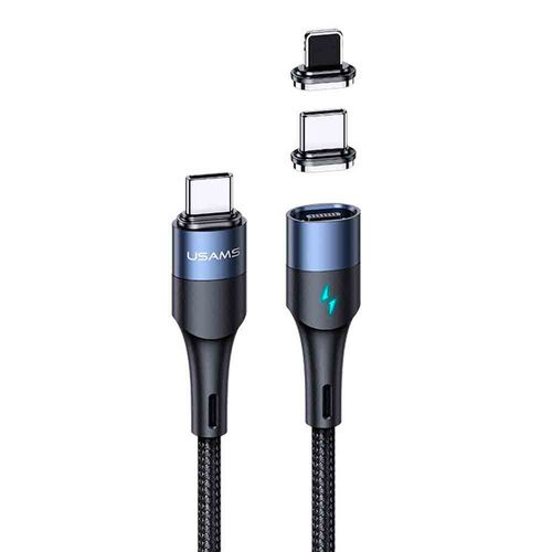 USAMS-Cable-USB-C-con-conector-magnetico-Lightning-y-USB-C-color-Azul-120-2789