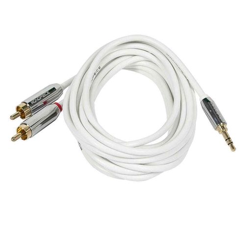 Cable divisor de audio mono 3.5mm (macho) a 2 rca (hembra) 15.24cm -  25AC4962 - MaxiTec