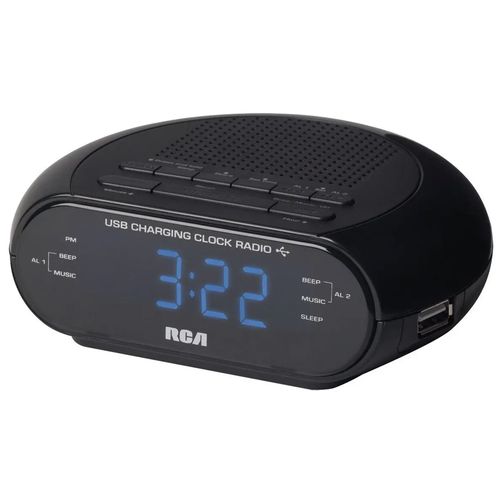 RCA-Radio-reloj-despertador-con-doble-alarma-y-cargador-USB-120-2205