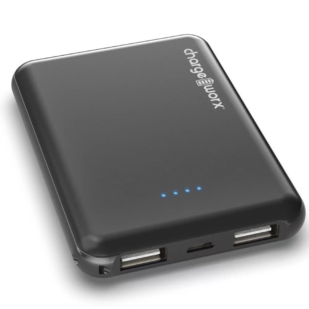 Cargador Portátil de 5000mAh con Doble Puerto USB - CHA-CX6826BK - MaxiTec