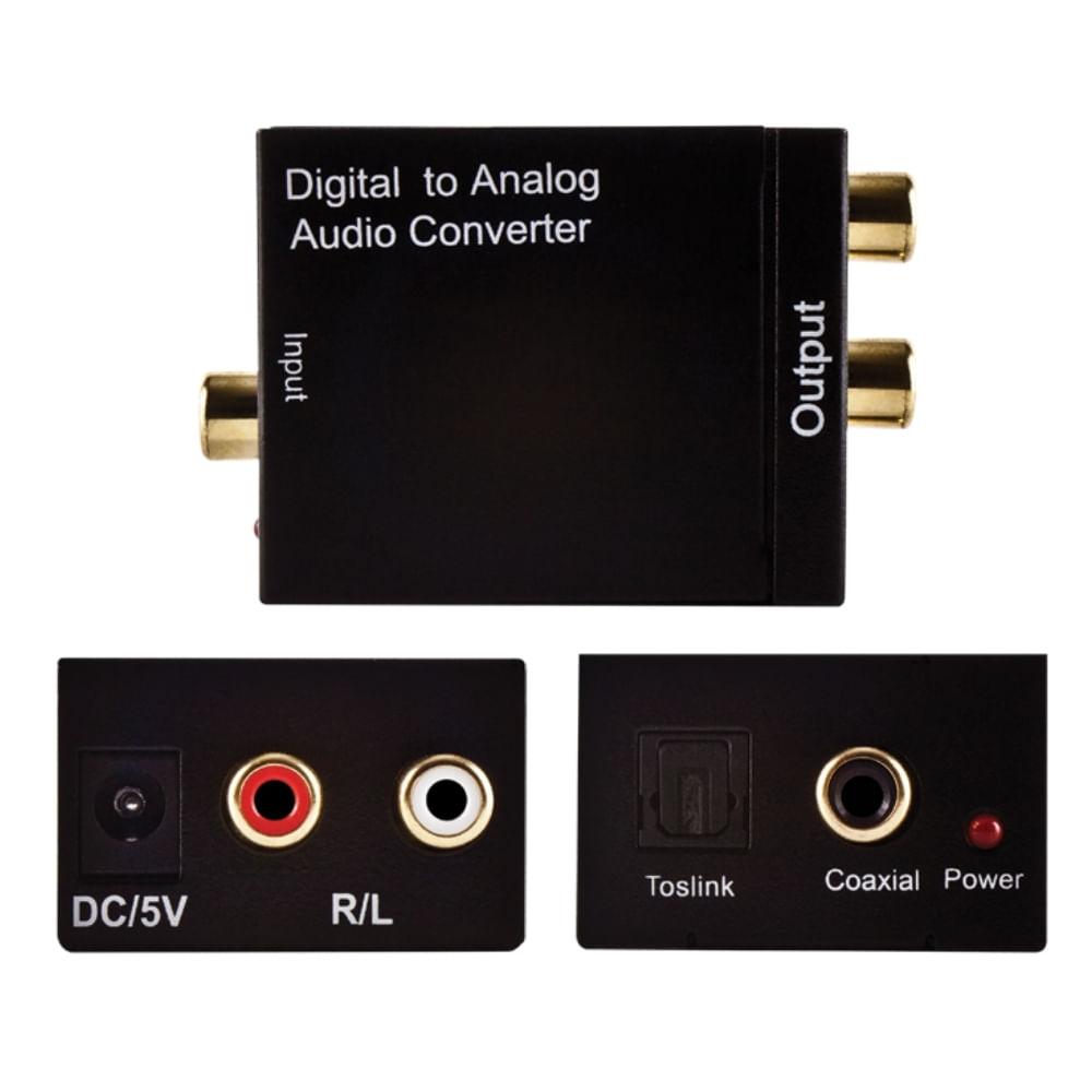 Conversor de Audio Digital a Analogo / Optico a Rca