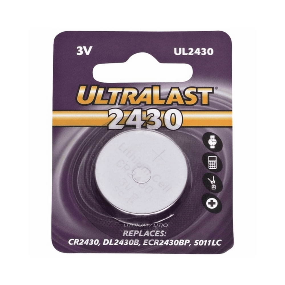Pila de botón CR2430 3V - UL2430 - MaxiTec