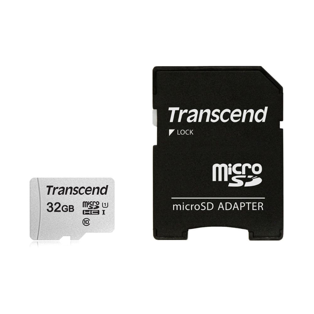 Memoria micro SD de 32 GB con adaptador - TS32GUSD300S-A - MaxiTec