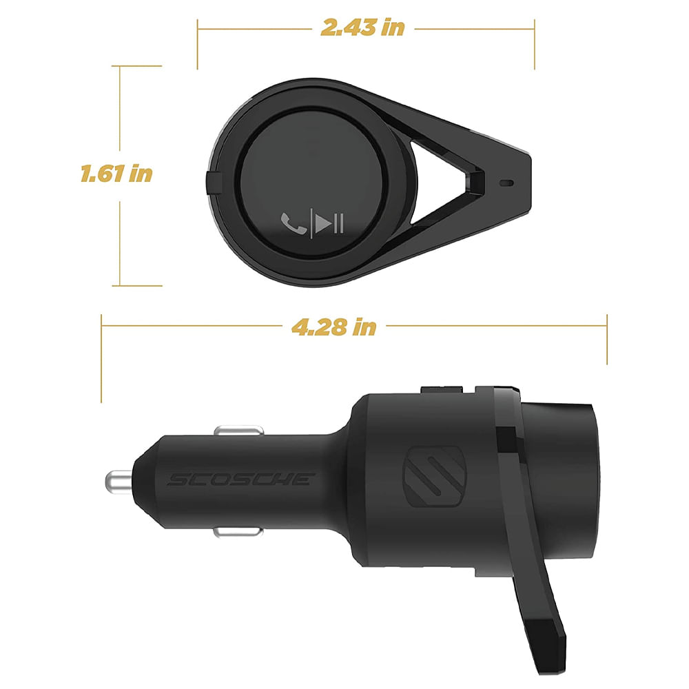 Transmisor bluetooth a FM para cigarrera de auto BTFM5 MaxiTec