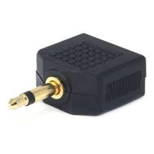 MONOPRICE-Conector-adaptador-de-audio-mono-2-3.5mm--hembra--a-audio-mono-3.5mm--macho--290-4030