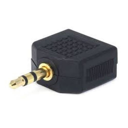 MONOPRICE-Conector-adaptador-de-audio-estereo-2-3.5mm--hembra--a-audio-estereo-3.5mm--macho--290-4031