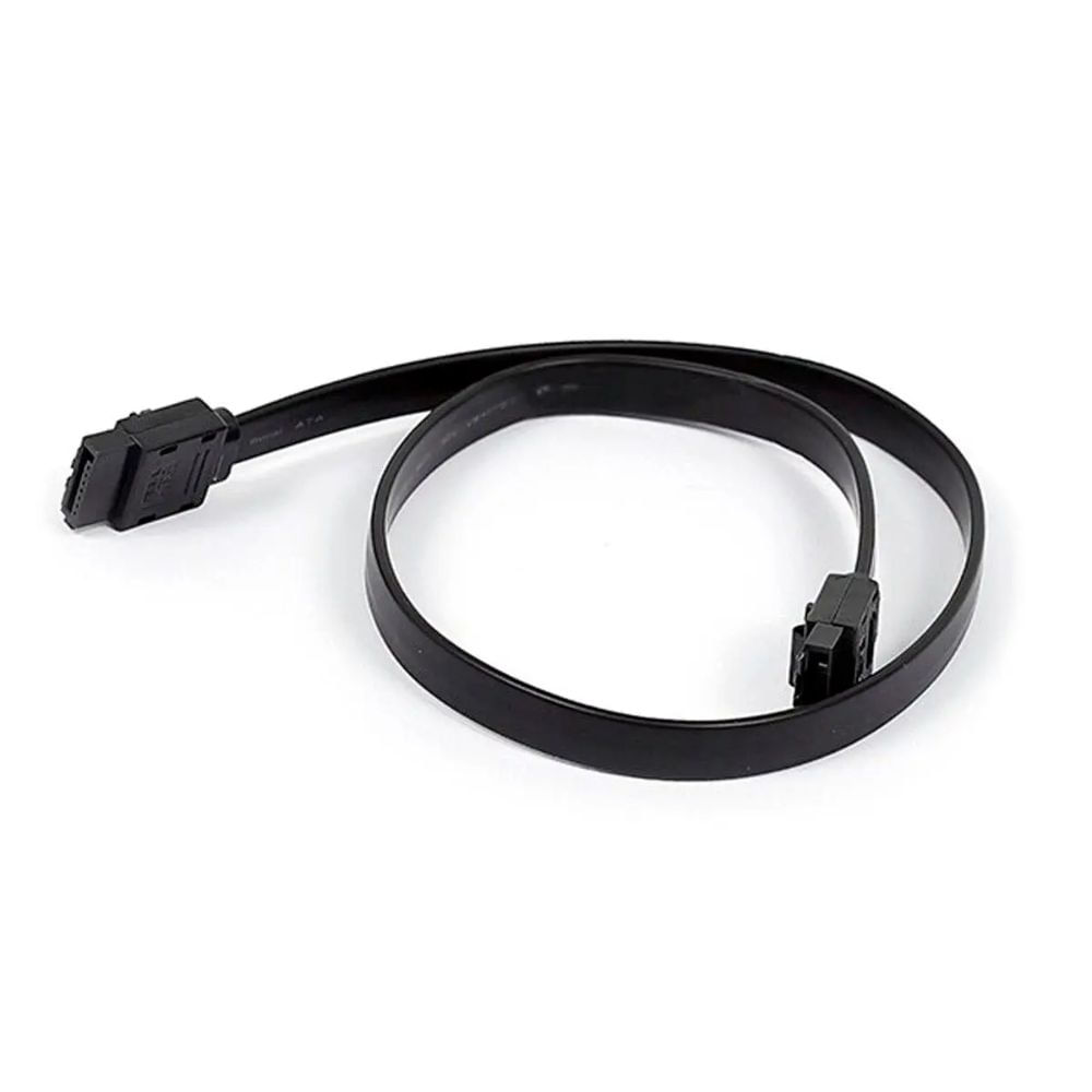 Cable SATA 6Gbps de 10 pulgadas con Pestillo de Bloqueo - Negro