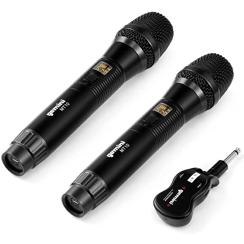 Sistema de 2 micrófonos inalámbricos con carga Micro-USB - GMU-M200 -  MaxiTec