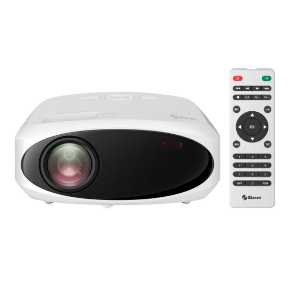 Mini proyector multimedia HD de 2105 lúmenes, portátil