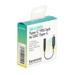 SARAMONIC Cable Adaptador USB-C a 3.5mm TRS Hembra Chapado en Oro Saramonic SR-C2003 120-2972