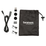SARAMONIC Micrófono de Solapa Profesional Saramonic LavMicro U USB-C para Android, iOS y Computadoras 420-3005