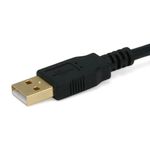 MONOPRICE Cable USB 2.0 de Tipo A a B para impresora - Conectores Dorados, Negro, 1.82m 4120-131