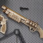 ROKR ROKR Terminator M870 - Kit de Arma de Madera Modelo Justice Guard LQ501: Diseño Realista y Mecánico 600-1506