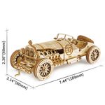ROKR ROKR Grand Prix Car Modelo a Escala Rompecabezas Puzzle de Madera 3D 600-1516