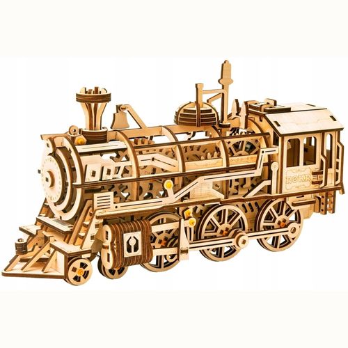 ROKR ROKR LK701 Locomotora Clásica Rompecabezas Puzzle 3D de Madera 600-1518