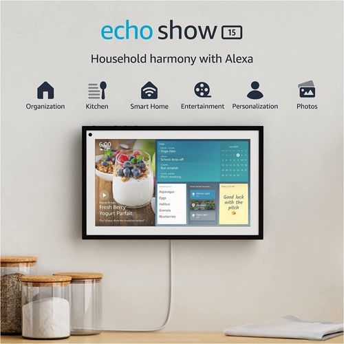 AMAZON Echo Show 15: Pantalla Inteligente Full HD de 15.6