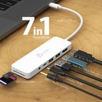 J5CREATE Adaptador Multi-Puerto USB-C J5create JCD373E con HDMI, Ethernet, USB 3.0, y Lector de Tarjetas SD 260-5501