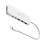 J5CREATE Adaptador Multi-Puerto USB-C J5create JCD373E con HDMI, Ethernet, USB 3.0, y Lector de Tarjetas SD 260-5501