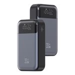 USAMS Power Bank Doble Puerto con Pantalla Digital US-CD221 33W PPS 10000mAh - Gris 230-3190