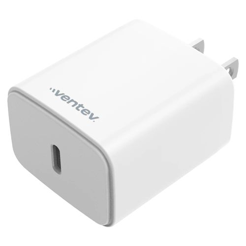 VENTEV Cargador de Pared USB-C de Alta Velocidad de 20W Blanco 290-9149