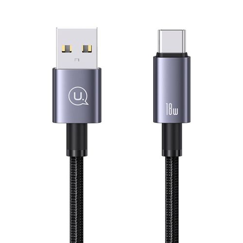 USAMS-Cable-USAMS-USB-C-a-USB-3A-de-Aluminio-con-Carga-Rapida-y-Nucleo-de-Cobre-Reforzado---25cm-120-2996