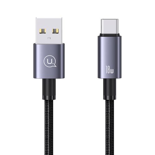 USAMS Cable USAMS USB-C a USB 3A de Aluminio con Carga Rápida y Núcleo de Cobre Reforzado 120-2996