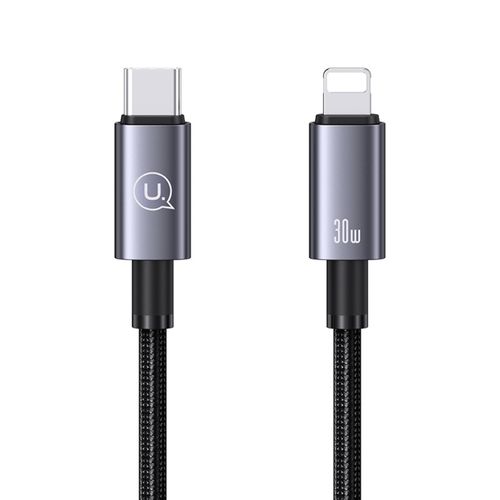 USAMS-Cable-USAMS-USB-C-a-Lightning-30W-con-Carga-Rapida-y-Nucleo-de-Cobre-Reforzado---25cm-120-2995