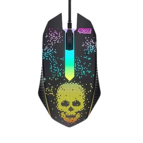 GAMEPUNK Mouse ergonómico Darkweb con iluminación RGB y velocidad ultra rápida 260-2224