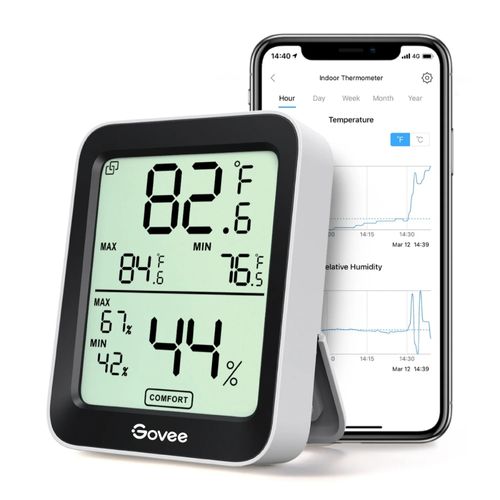 GOVEE Termohigrómetro Bluetooth Govee con Sensor de Temperatura y Humedad 220-1031