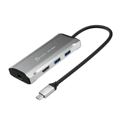 J5CREATE Adaptador Multi-Puerto USB-C J5create JCD392 con HDMI, Ethernet, USB 3.0 260-5271